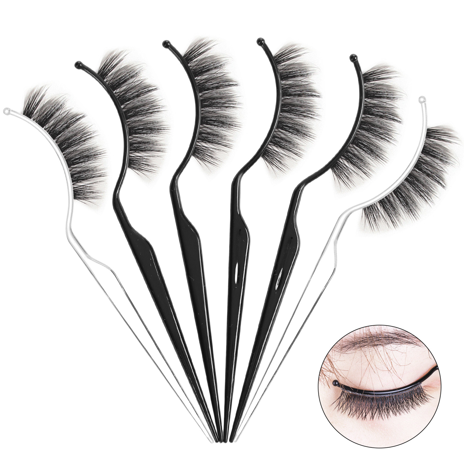 Eyelash Extension Course - 10pcs False Eyelashes Trial Wearing Device