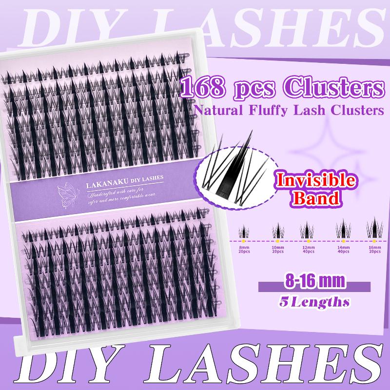 Eyelash Extension Eyelash - Natural Eyelashes Lashes Cluster Individual Fluffy