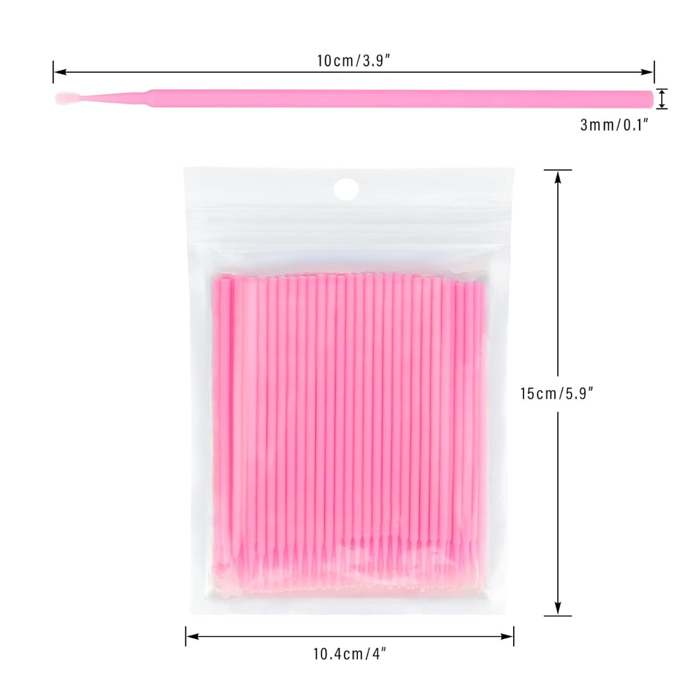 Eyelash Extension Eyelash - 500PCS Disposable Micro Cotton Swabs Bendable