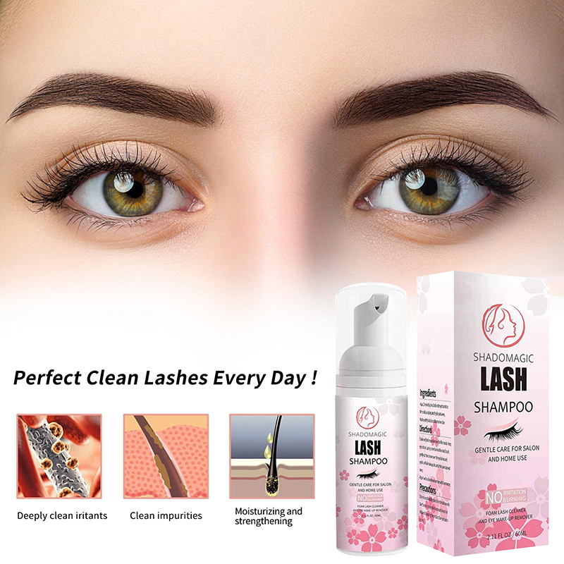 【A】60ML Fast Cleaning Lash Sha - Eyelash Extension Foam Cleanser review and price