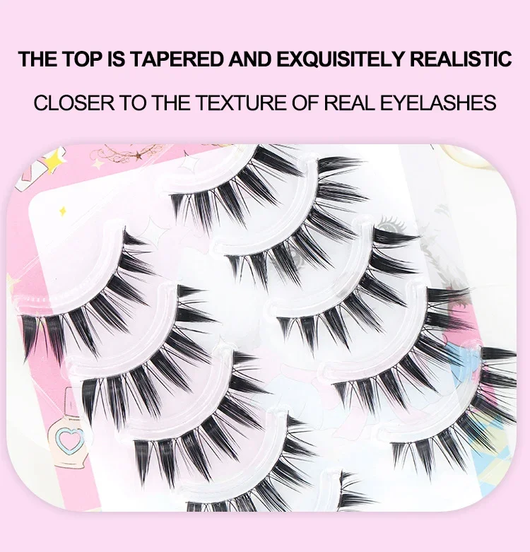 5-pair Manga Eye A Shaped Fals - Eyelash Extension Douyin review and price