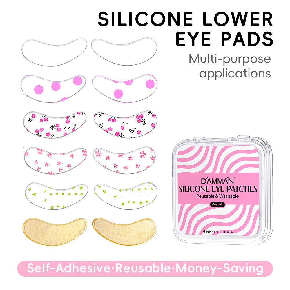 DAMMAN 1/5 Pair Silicone Eye P - Eyelash Extension Options review and price