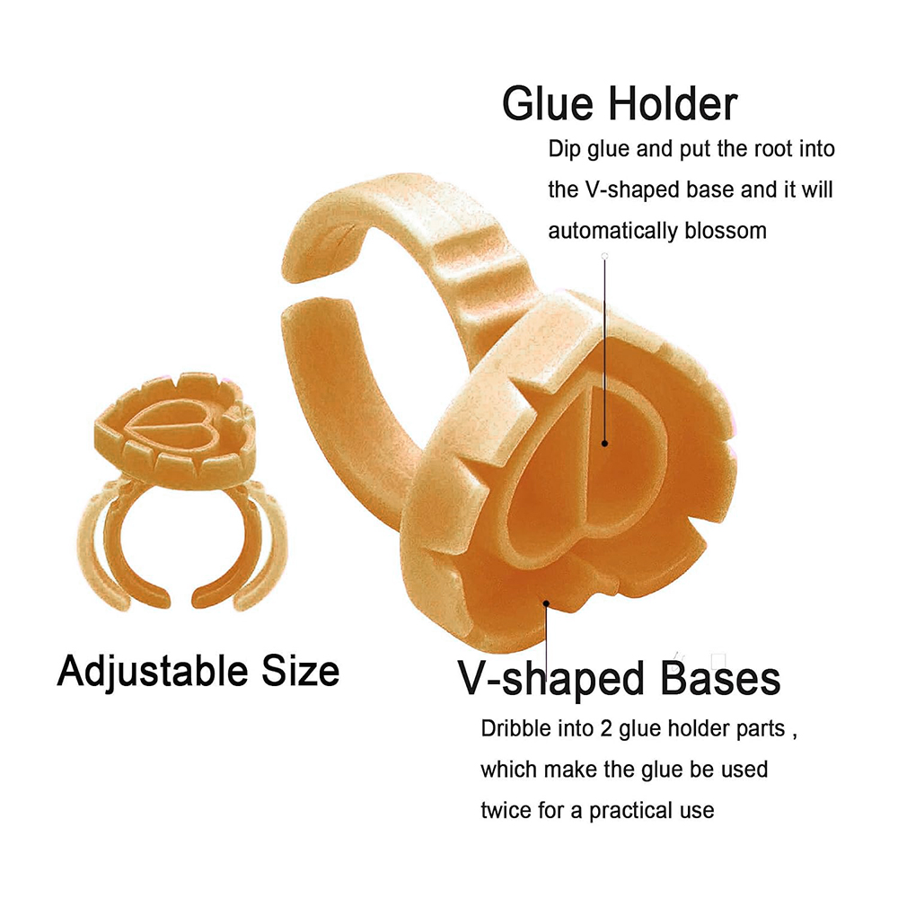500PCS Glue Rings for Lash Ext - Eyelash Extension Options review and price