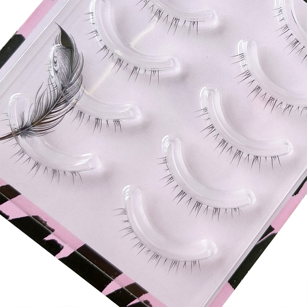 5 Pair Clear Band Lower Eyelas - Eyelash Extension Douyin review and price
