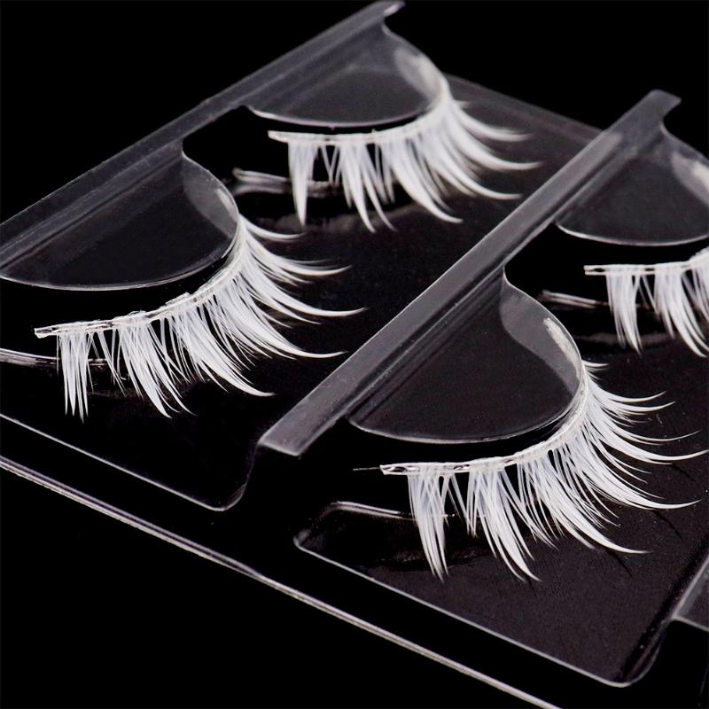 3 Pairs Cosplay White Eyelashe - Eyelash Extension Natural Look review and price