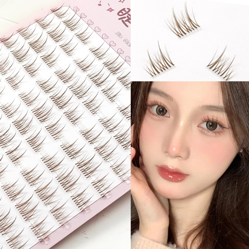 Sunflower Lashes Brown Manga F - Eyelash Extension Douyin review and price