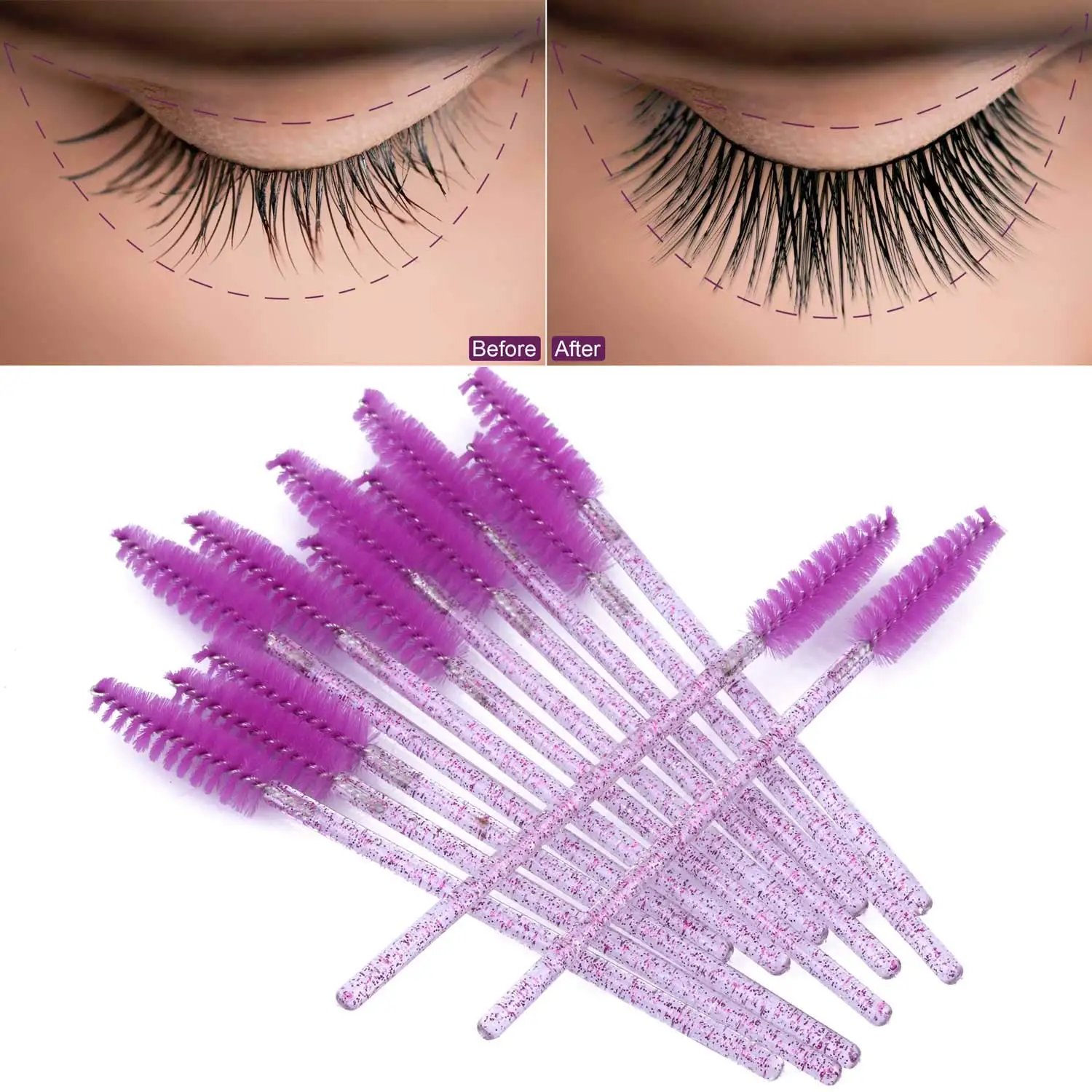 100/1000/2000pcs Disposable Ma - Eyelash Extension Options review and price