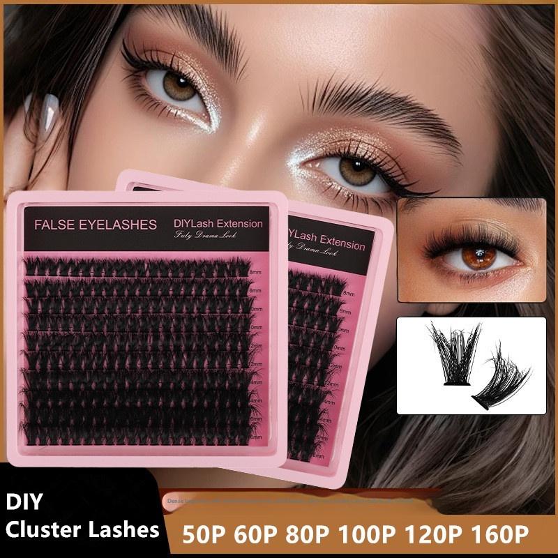 New 10Row 140 Clusters Fluffy  - Eyelash Extension Eyelash review and price