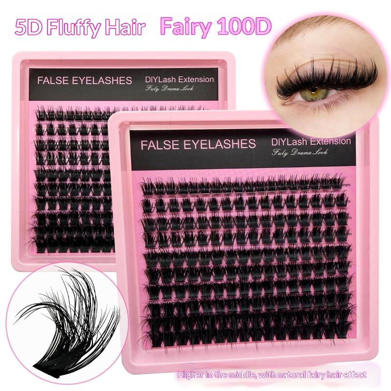 New 10Row 140 Clusters Fluffy  - Eyelash Extension Eyelash review and price