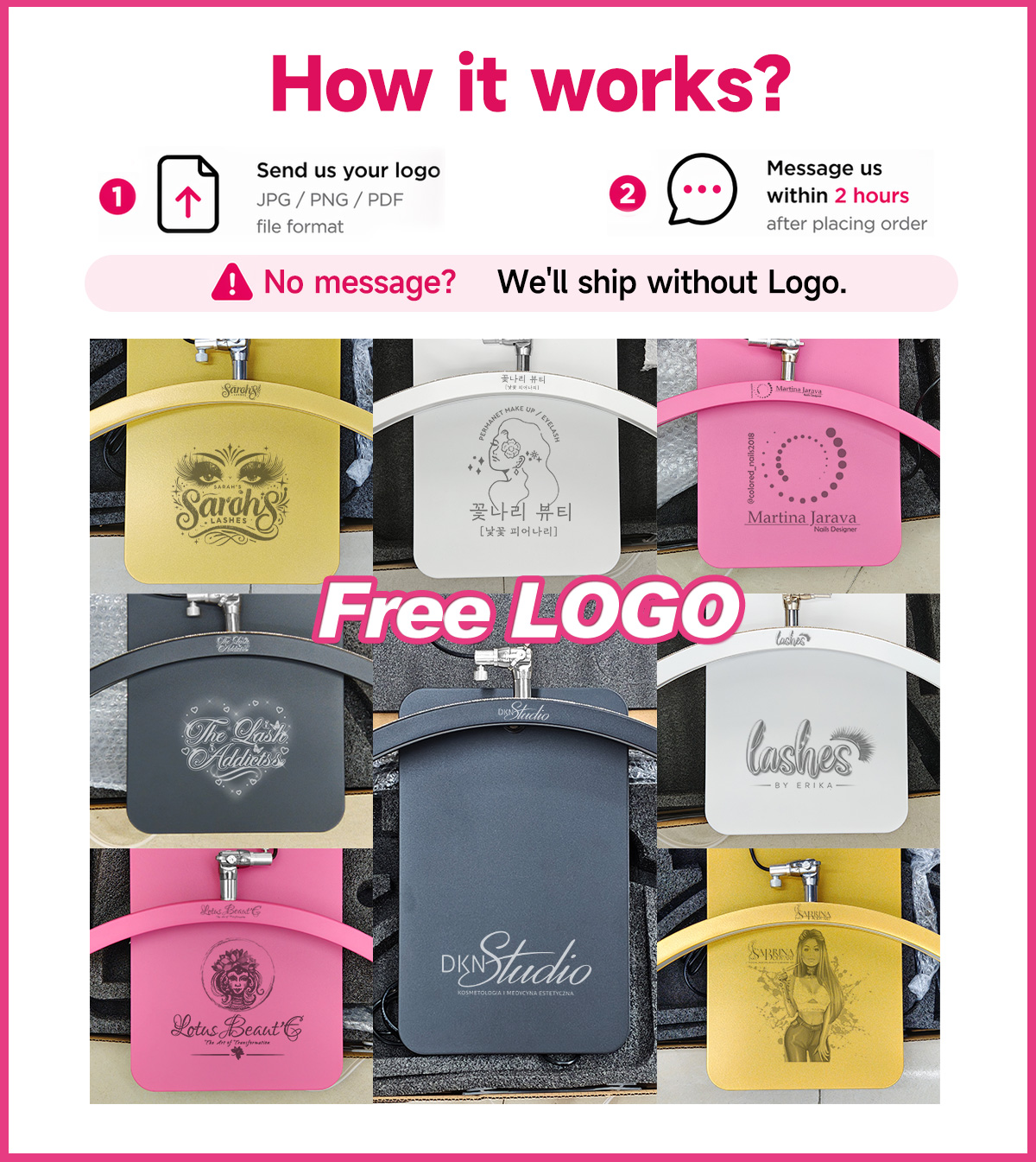 Free LOGO Hidden Cable LED Hal - Eyelash Extension No 11 review and price