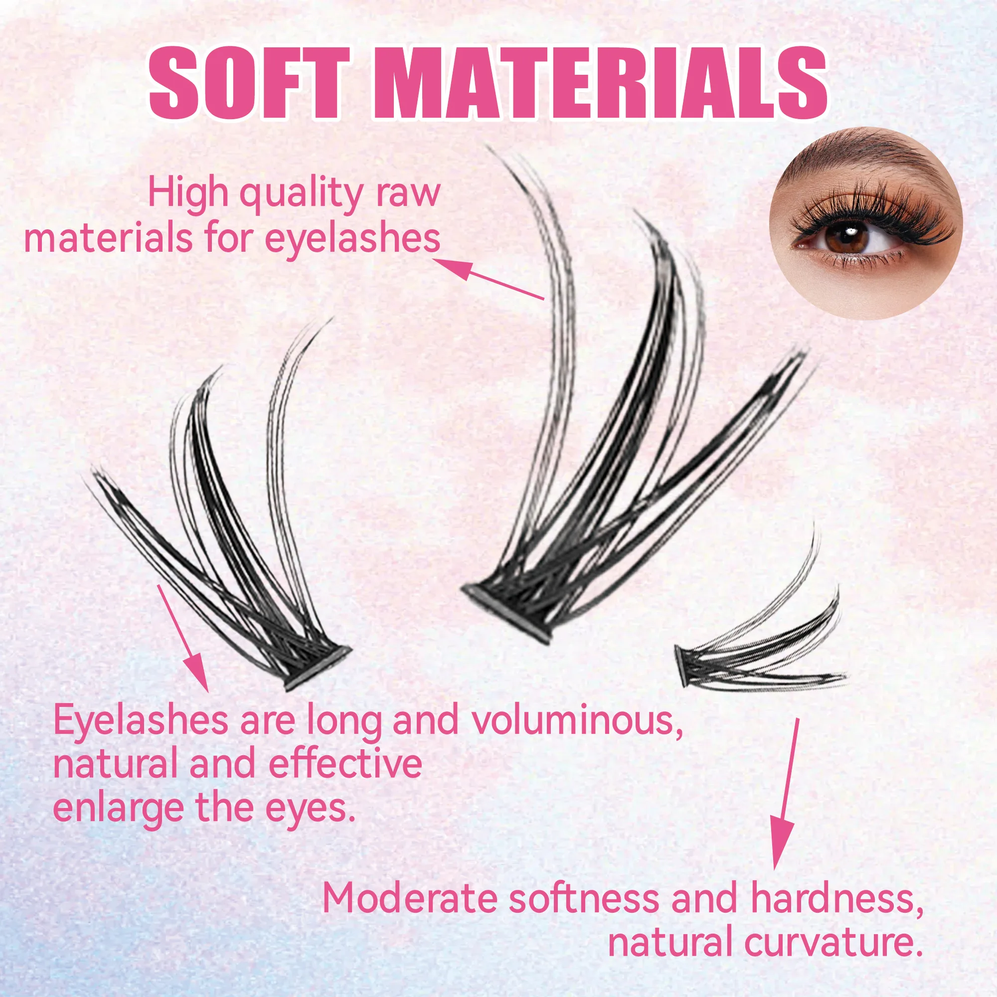 Eyelashes 200 PCS Clusters Las - Eyelash Extension Course review and price