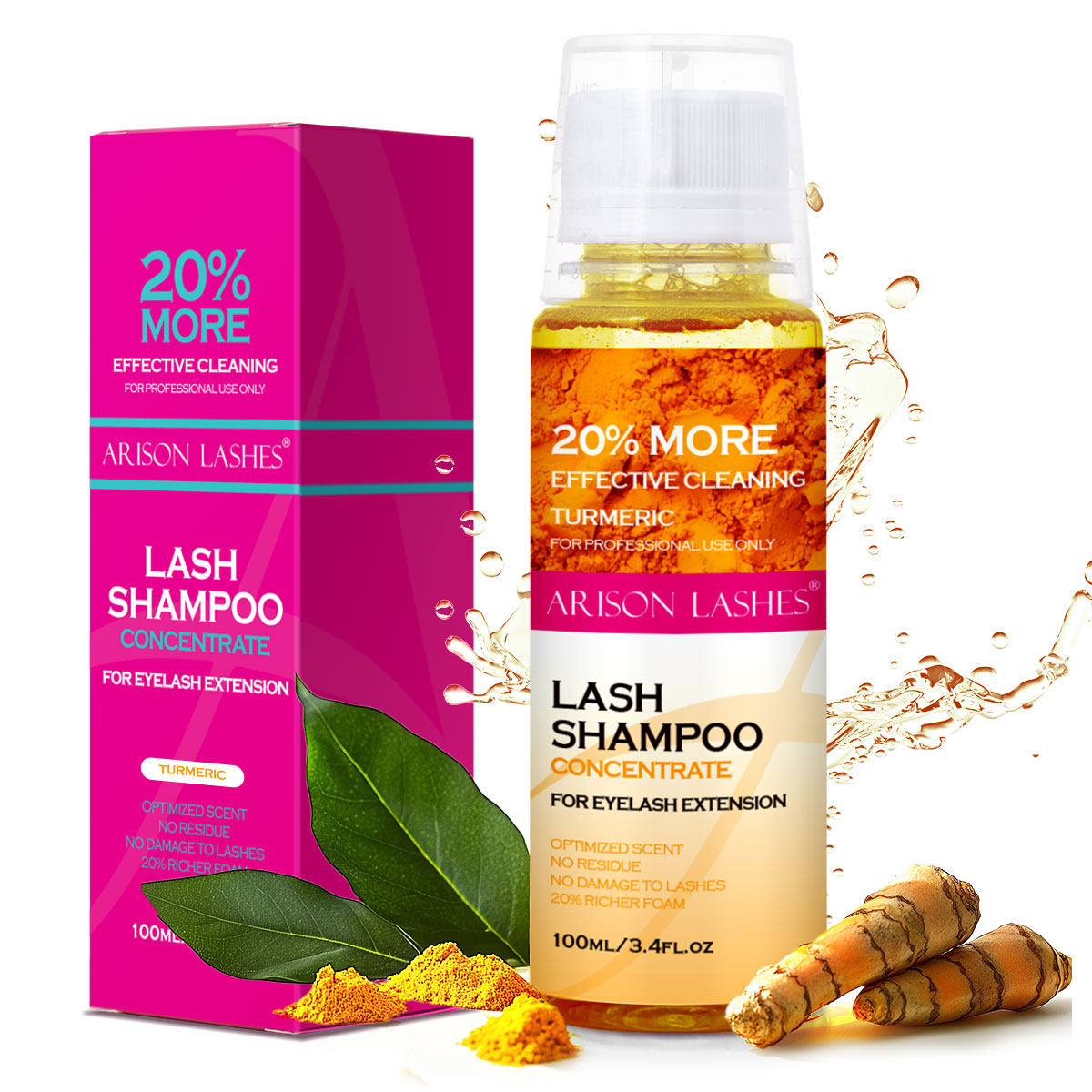 ARISON 100ml Lash Shampoo Conc - Eyelash Extension Foam Cleanser review and price