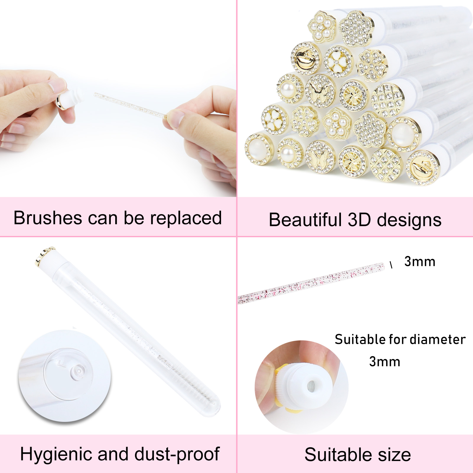 Mascara Wands Tube 30pcs Reusa - Eyelash Extension Options review and price