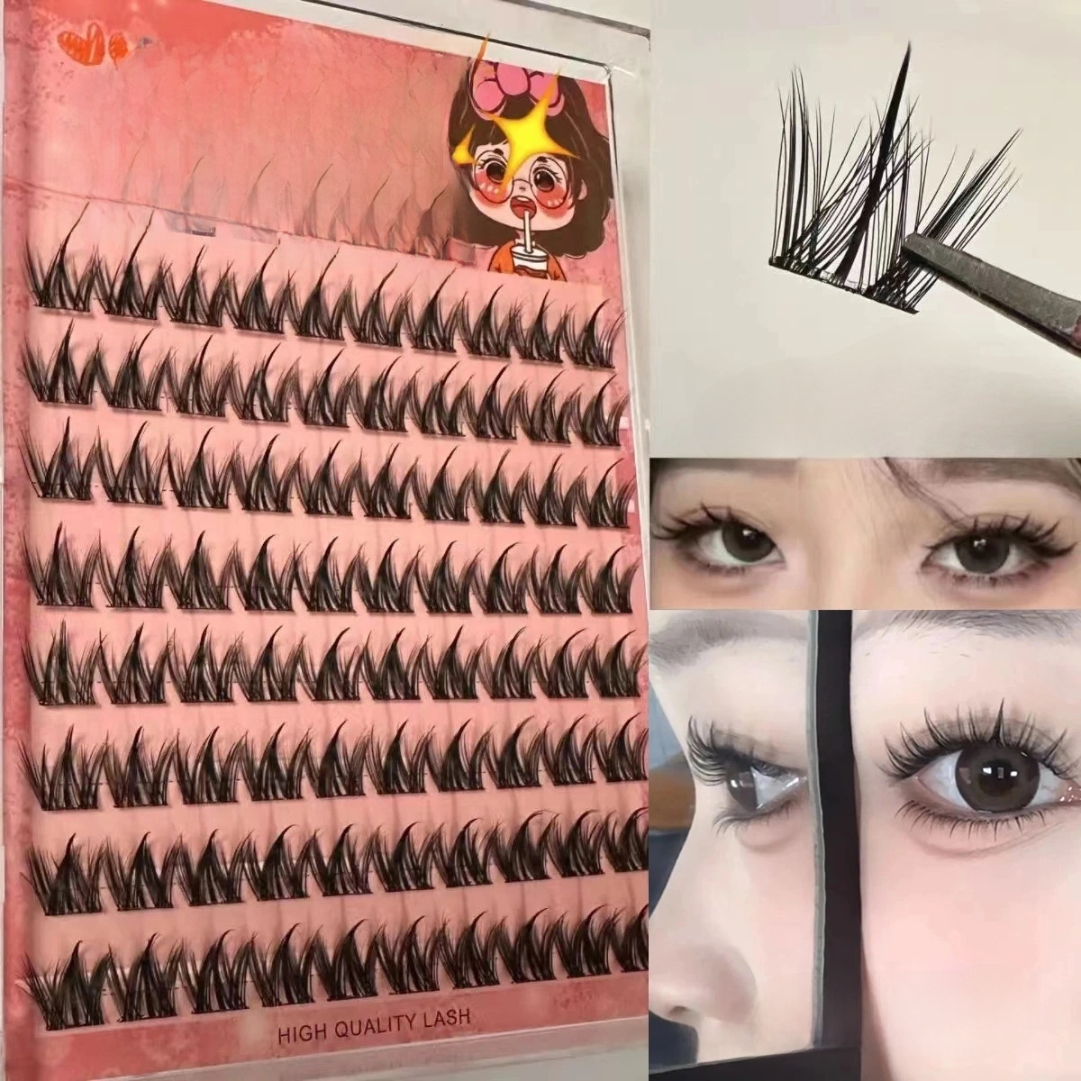 100PCS Natural Self Adhesive E - Eyelash Extension No 11 review and price